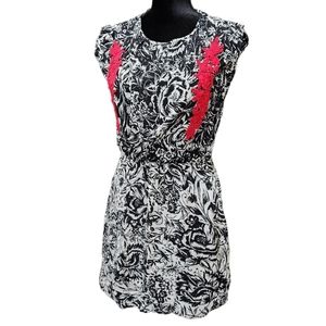 MNG Suit black-white-red lightweight Casual Dress 6